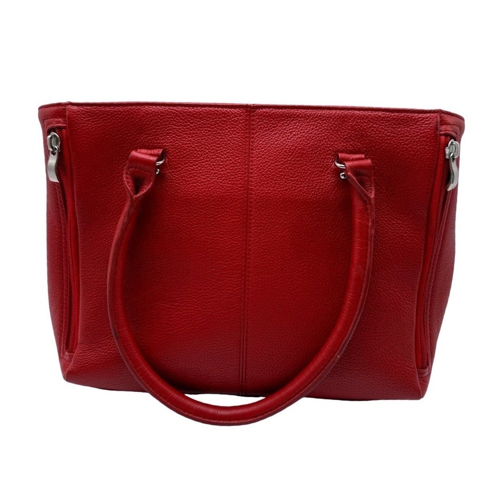 Gun Toten Mamas Concealed Carry Tote Women Medium Red Excellent Pebbled Leather